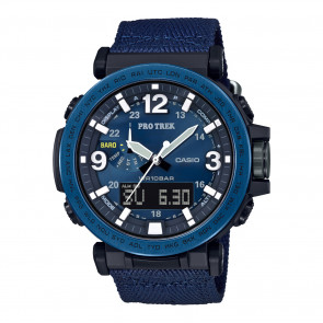 Horlogeband Casio PRG-600YB-3 / 10530879 Nylon/perlon Blauw 24mm